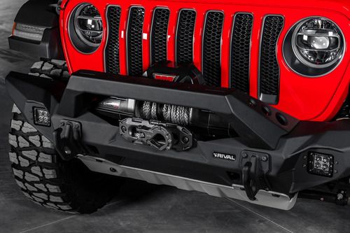 Defensa Tumbaburros Winch Rival Jeep Wrangler Jk 2007-2017 Foto 5