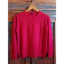 Sweater Mujer Liso Rojo