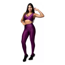 Conjunto De Academia Top Nadador + Calça Legging Fitness 3d