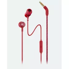 Auriculares Jbl Live 100 Drivers 8mm Rojos Color Rojo