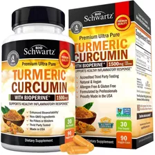 Schwartz Turmeric Curcumin 90x Con Bioperina Pimienta Negra