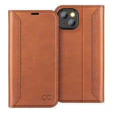 Funda Ocase Para iPhone 14 Plus Wallet Retro Brown