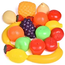 Liberty Imports Life Sized Bag Of Fruits Juega Food Playset 