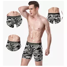 Cueca Long Leg / Boxer Longa - Camuflada Clara