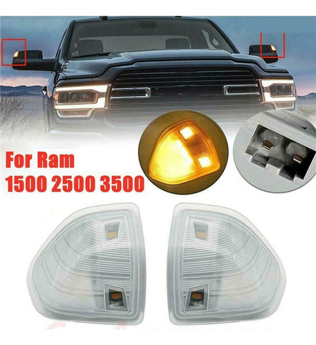 Luces Led Intermitentes De Espejo Lateral Para Dodge Ram 150 Foto 6