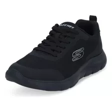 Tenis Skechers Deporivo Caballero Negro 652-81