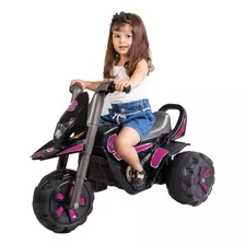 Triciclo Elétrico 6v Moto Fox Dark Infantil Biemme Passeio Cor Preto