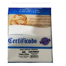 Papel Couchê Semibrilho A4 Branco 160g 100 Folhas