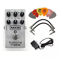 Mxr M116 Fullbore Metal Pedal De Distorsión Con 9 V Fuente D