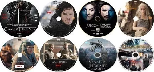 Game Of Thrones Temporadas 1 Ao 8 - 16 Dvds Caixa Box