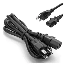 Cable De Corriente O Poder Pc O Monitor Y Otros 1.5mts