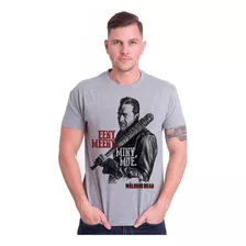 Camiseta Negan Lucille Walking Dead Filmes E Séries Twd