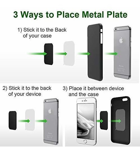 Universal Metal Plates With 3m Adhesive For All Magnetic Car Foto 2