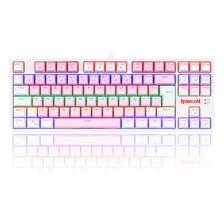 Teclado Mecânico Gamer Daksa Switchazul Abnt2 K576wr Branco