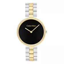 Relógio Calvin Klein Gleam Feminino Dourado E Preto - 251000