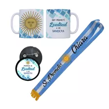 Banda Promesa Jura A La Bandea + Taza + Pin Personalizado