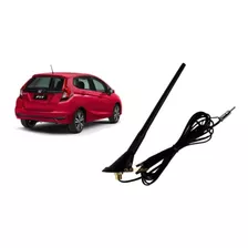 Antena Amplificada Base + Haste + Cabo Honda Fit 2018 2019