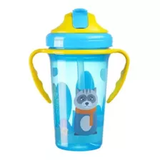 Vaso Con Asas Y Bombilla Para Bebe Y Niños