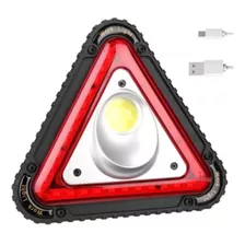 Triángulo De Carretera Luz Led Emergencia Recargable