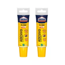 2 Cola Cascola Monta E Fixa Para Interior 85g Henkel Pl500 Cor Branco