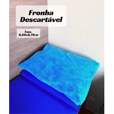 Fronha Descartável Em Tnt Proteção 50x70cm 10 Un. Várias Cor Azul