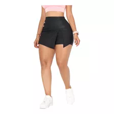 Falda Short Efecto Cuero Fs002