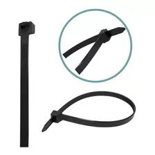 Kit Abraçadeira Nylon Preta Enforca Gato 4,8mmx400mm Cor Preto