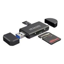 Leitor De Cartão 3 Em 1 Card Reader Usb 3.0 Type C Micro Usb