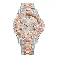 Reloj De Cuarzo Con Diamantes Para Hombre