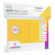 Gamegenic: Matte Prime Sleeves (amarelo) 100 Unid 64 X 89mm