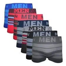 Cueca Box Boxer Original Men Sem Costura Kit Com 10 Unid 