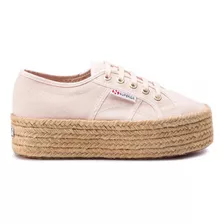 Championes Superga 2790 Rope Plataforma Rosado