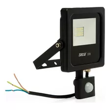 Reflecto Led Sica - 30w - Sensor Movimiento - Apto. Exterior Color De La Carcasa Negro