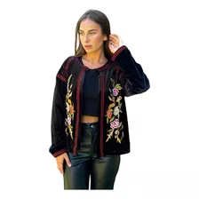 Chaqueta Lentejuelas Bordada Fiesta Flores Saco Zozulka