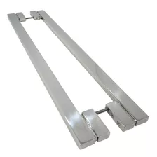 Puxador Para Porta Aço Inox 30x15mm 120cm Polido Marbela