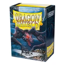 Mica Dragon Shield Color Negro Mate Para Cartas Magic