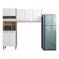 Armário De Cozinha Compacta 9 Portas 2,50m Versalhes