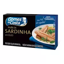 Filé De Sardinha Gomes Da Costa Com Óleo - Kit 10 X 125g