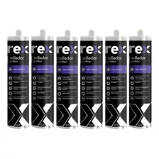 Sellante Acrilico Blanco Rex 300ml Pack 6 Unidades