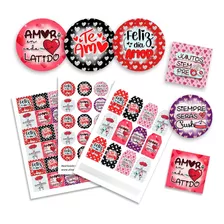 Kit Imprimible San Valentín Enamorados Tags Etiquetas 