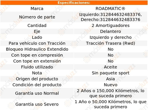 Kit 2 Amortiguadores Del Hidrulicos S10 Rwd 94/03 Foto 3