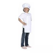 Combo Delantal + Gorro Tipo Hongo Para Niños Mini Chef