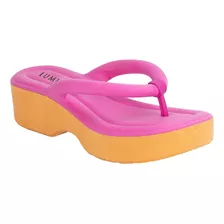 Tamanco Feminino Plataforma Flip Flop Borracha Chinelo Nuvem