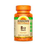 Suplemento En Comprimidos Sundown Naturals  B12 Vitamina B12 En Pote 200 Un
