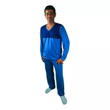 Pijama Masculino Adulto Inverno Grappin Malha Pv Longo