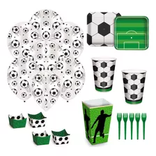 Kit Festa Completo 2 - Tema Futebol - 6 Produtos - 85 Peças 