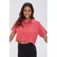 Camiseta Polo Rosa -talle L - Forever 21