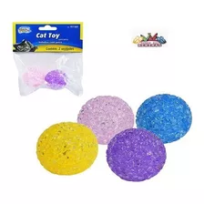 Bolinha De Brinquedo Para Gatos Cães C/ Guizo 2 Unidades