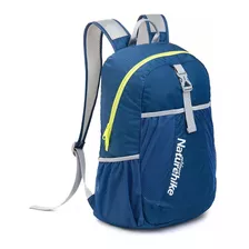 Mochila Dobrável Compacta Folding Bag 22 Litros Naturehike Cor Azul