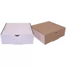 Caja Microcorrugado Marron 28x22x06 Tapa Rebatible Pack X 10